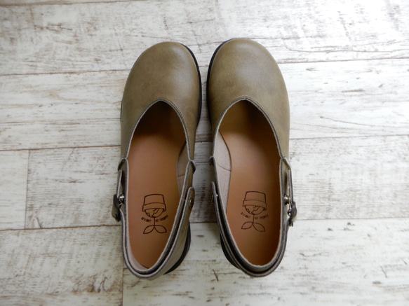 大人のナチュラルな装いに・すっと履ける・2wayベルト・ゆったり軽やか♪フラットシューズ№700 8枚目の画像