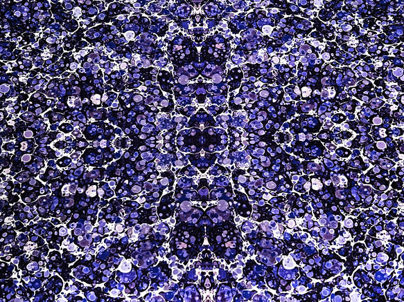 Jason Yenter 110cm x 50cmずつ切売 - マーブルアート/紫 1枚目の画像