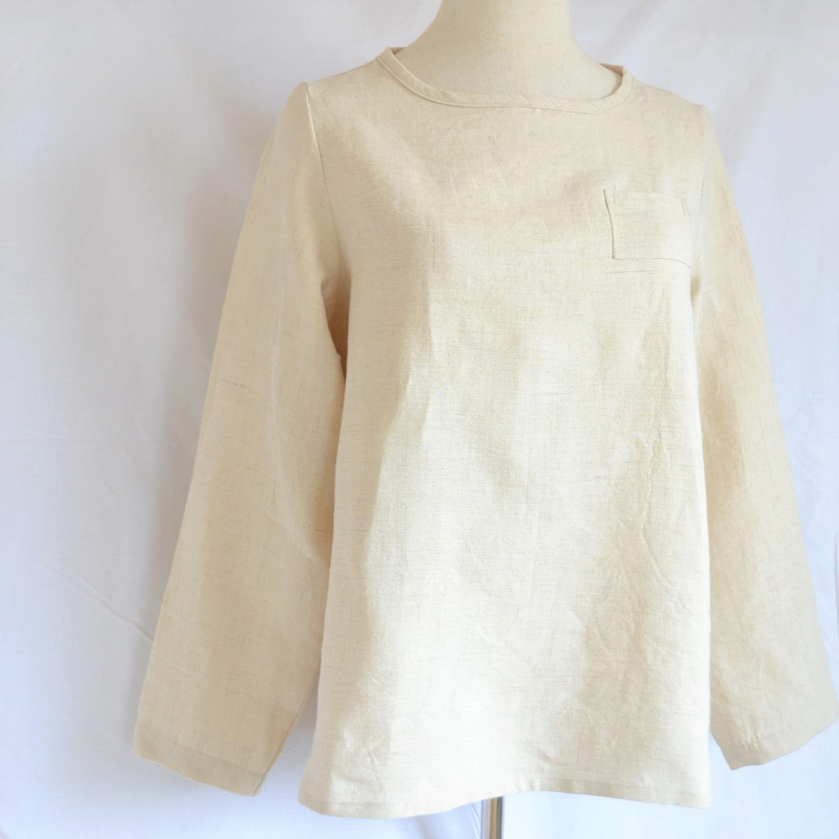 ヘンプ100％　日本製　長袖Tシャツ　レディース　オーガニック　天然素材　無染色無漂白　HEMP　無地　秋 7,644円