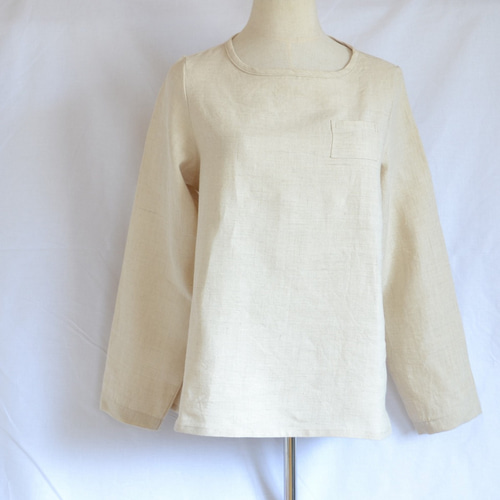 ヘンプコットン】【長袖Tシャツ】✨【生成り】専用ページ