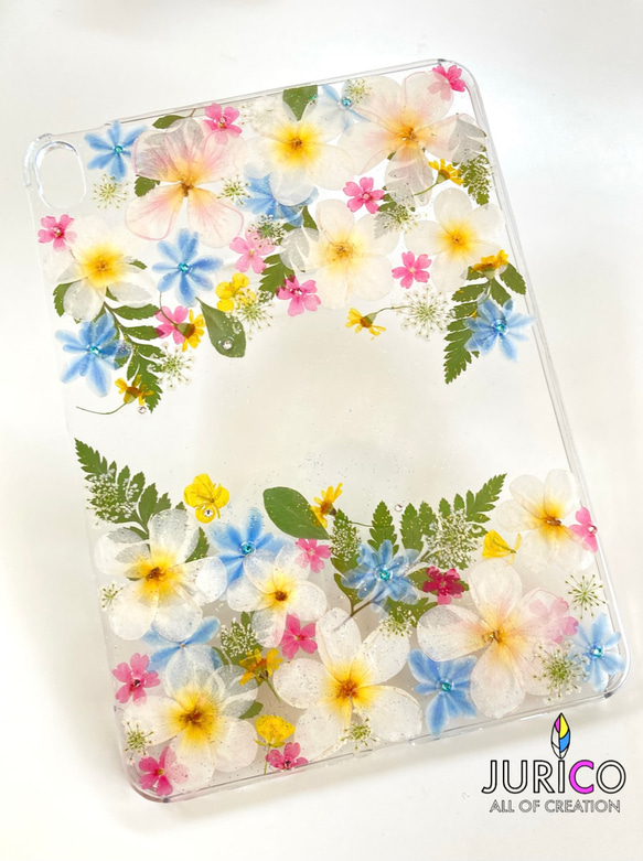 押し花iPad ケース(タブレットケース) 2枚目の画像