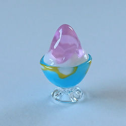 器を愛でるかき氷 (ピンク) 2枚目の画像