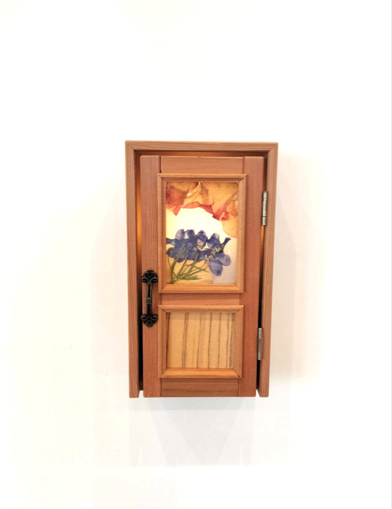 センサーライトドア　紫陽花風