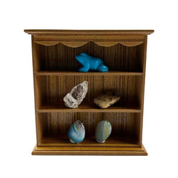 ミニチュア ショーケース 四角 背面引出し 木製ガラスケース