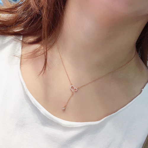 天然ダイヤモンド付きネックレスk18 ネックレス・ペンダント パール  