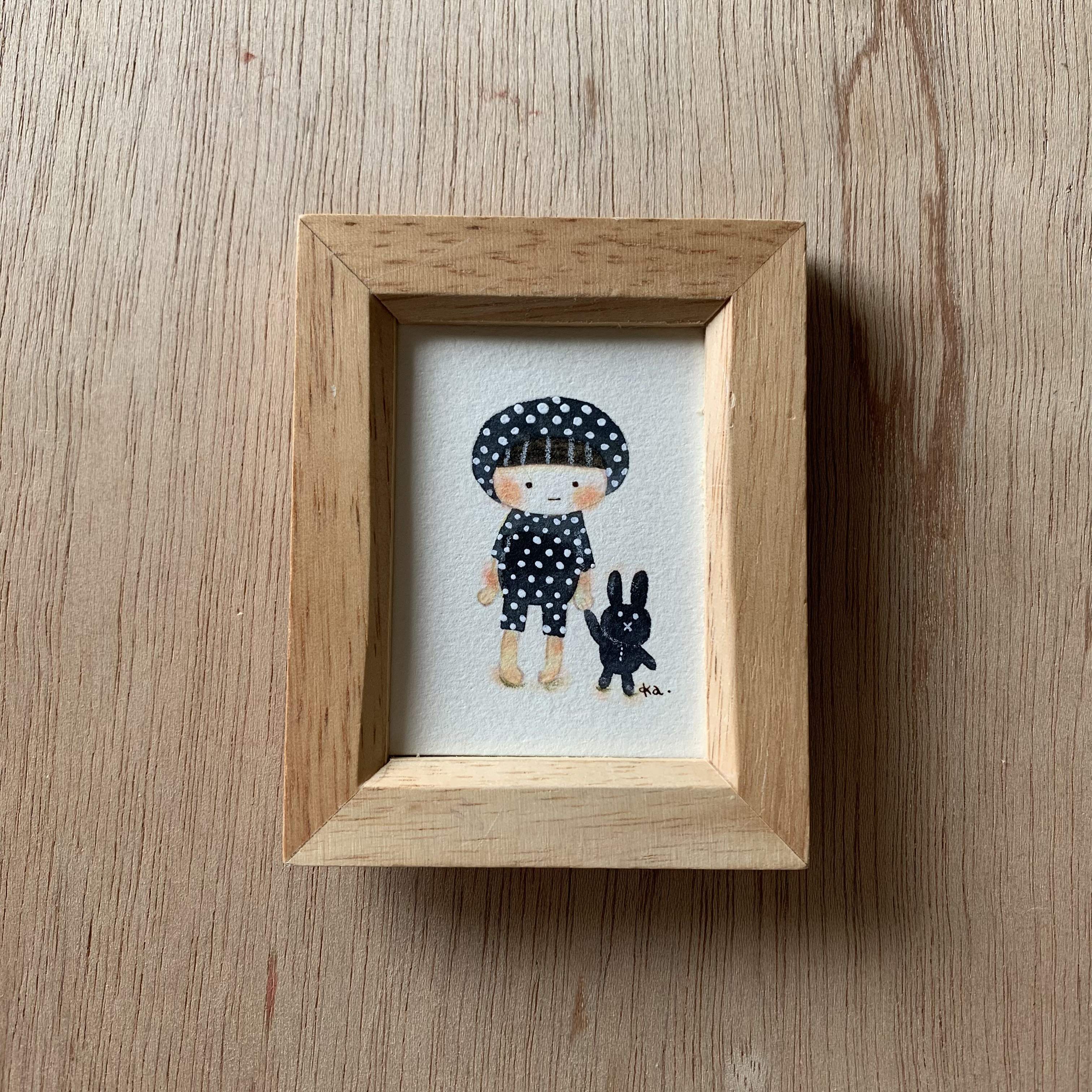 「いっしょに」ミニ額　原画