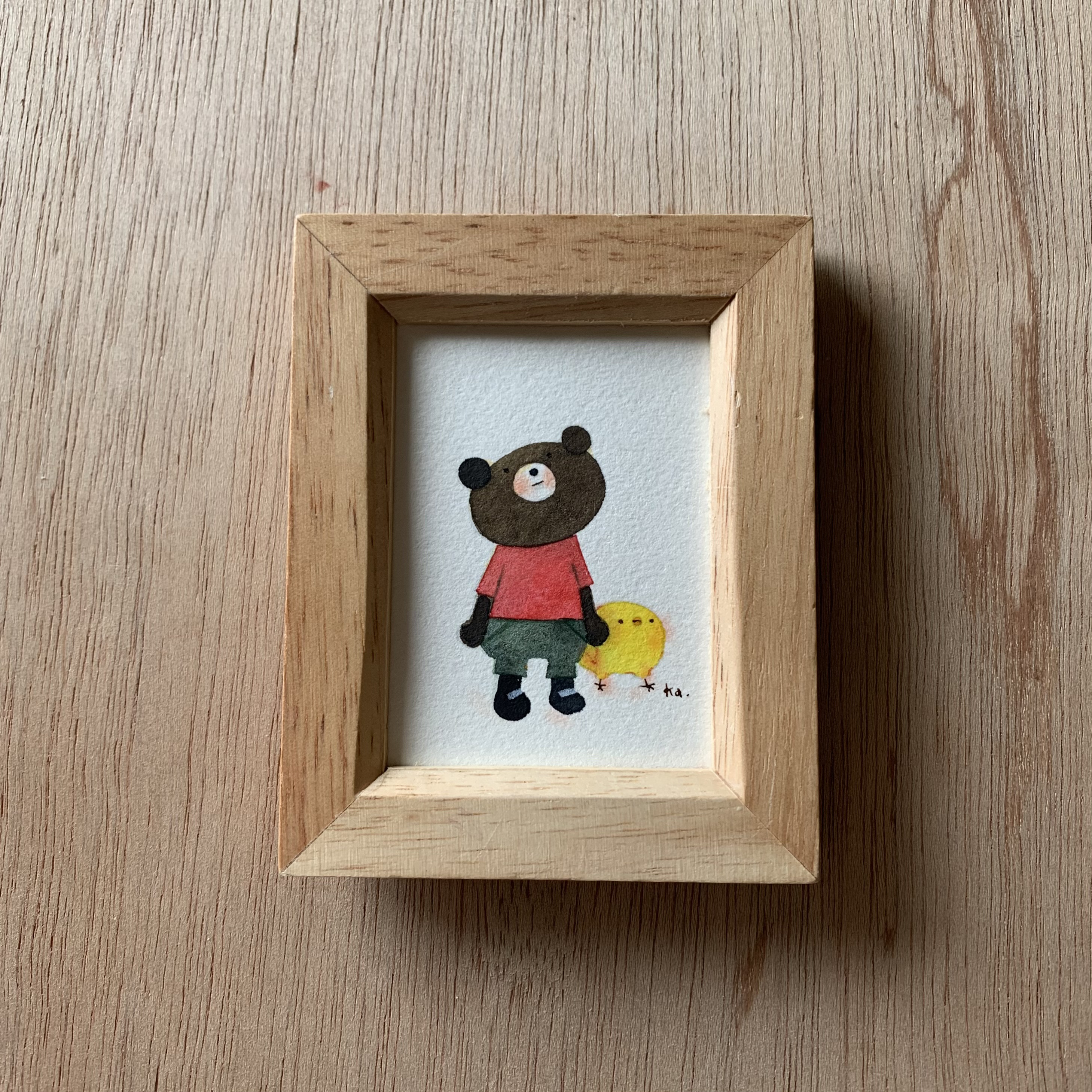 「雲を眺める」ミニ額　原画