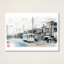 水彩画 風景画セット　１０枚 楽天市場】水辺の風景 6枚セット ( 御所 保津川下り 鴨川 虹 杉