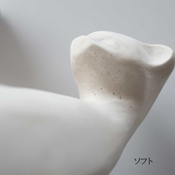 白猫インテリアオブジェ・エコレジン（ジェスモナイト） 11枚目の画像