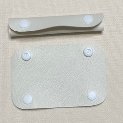 【2センチ幅対応】オフホワイト　持ち手カバー　ハンドルカバー　トートバッグ 2枚目の画像