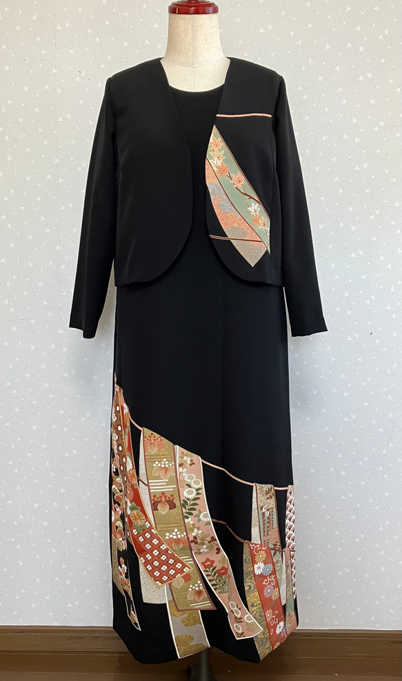 NO78着物リメイクワンピース留袖リメイクワンピース