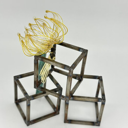 睡蓮-透明-クシ型かんざし- 2枚目の画像