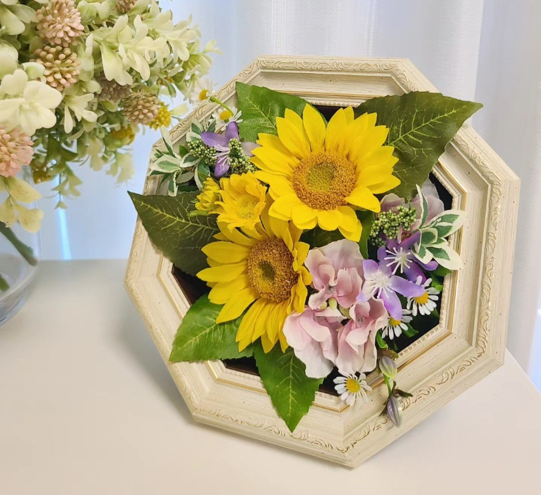 m.blossom～『置き掛け兼用』2way8角フレームアレンジメント