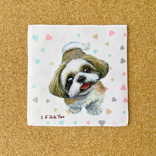 MAY ハンカチ シーズーちゃん柄 18shih01.jpg