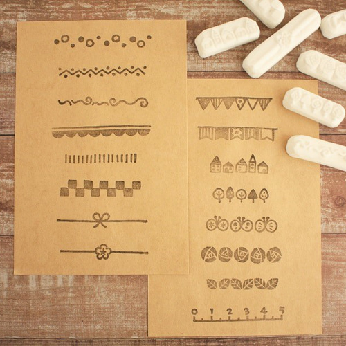 ラインのハンコ 選べる16種類 はんこ・スタンプ こば＊はん庫 通販
