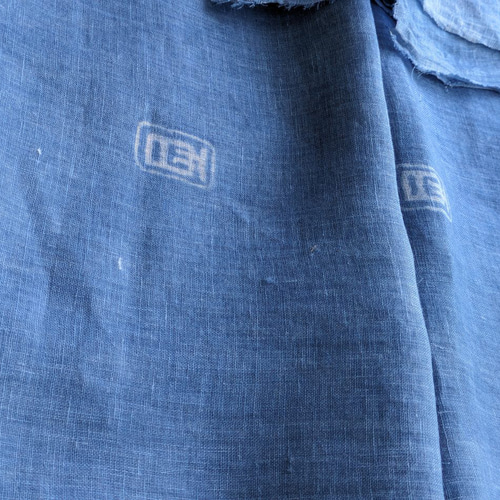 藍染めの暖簾（のれん） 麻 100％ 生地 伊勢屋儀平 通販