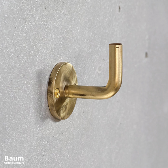 ＼送料無料／[Brass Nose Hook]真鍮フック 帽子掛け コート掛け 傘掛け 植物掛け 店舗什器-83_b- 1枚目の画像