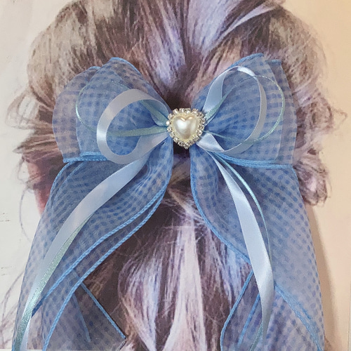オーガンジーリボンヘアゴム ブーケ プリンセスリボン