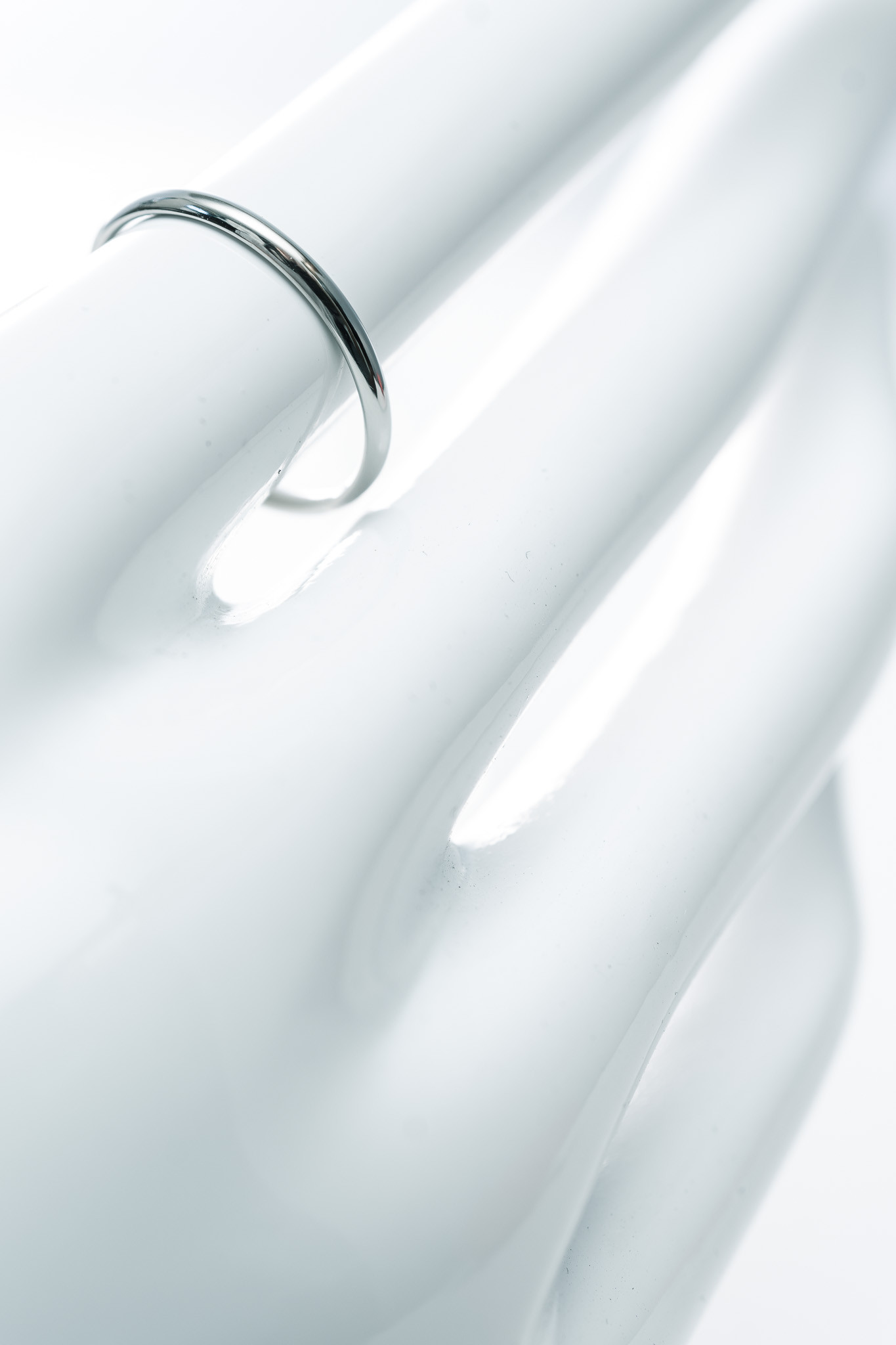 ≪オーダー専用» Hand Carved Classic　チタンリング  細指輪 SkinnyRing