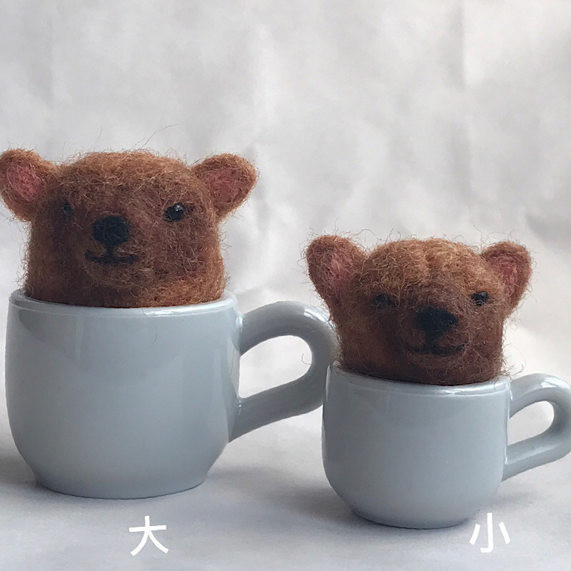 ヤブイヌ in cup 小 羊毛フェルト needle works monchi 通販 ヤブイヌ in cup 小 羊毛フェルト needle works monchi 通販