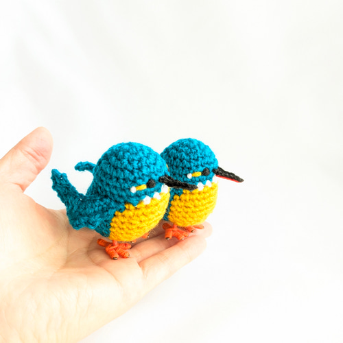 受注制作】カワセミのあみぐるみ（プチリニューアル