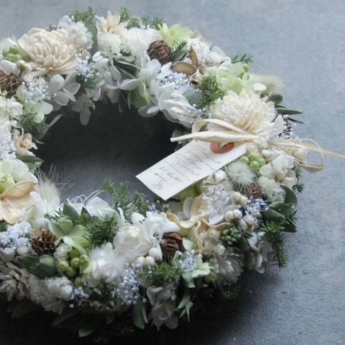 草原のナチュラルリース~木の実入り♫~ リース すみれのはな＊ 通販  