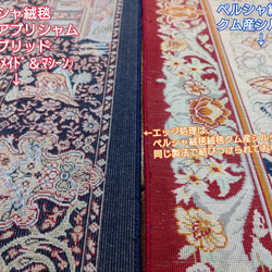 お試しキャン】ペルシャ絨毯　ネイアブリシャム　ハイブリッド　玄関マット　90x60cm 17枚目の画像