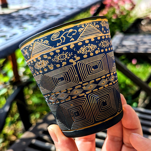 蒼橙ナスカ酒器 グラス ART空（アートクー） 通販 16368640｜Creema