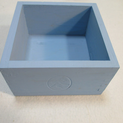 b6　木製　カバー付　ミニカラーボックス　ディスプレイボックス　ウッドボックス　ミニシェルフ　三合枡　マス　小物入　工作 8枚目の画像