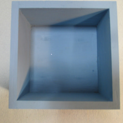b6　木製　カバー付　ミニカラーボックス　ディスプレイボックス　ウッドボックス　ミニシェルフ　三合枡　マス　小物入　工作 7枚目の画像