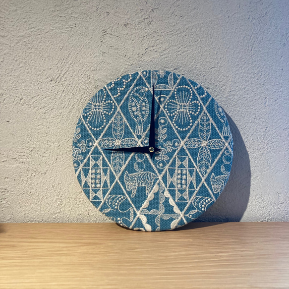 ミナペルホネン＊ハンドメイド＊symphonyウォールクロック