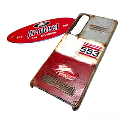 古材風サビ塗装サーフ&シャビーフラワースマホケースiPhone