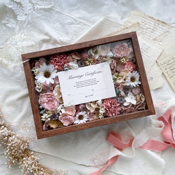 おい様専用★order【お名前入れ・写真差し替え可能】キャンバス地フォトフレーム2点・結婚証明書 5枚目の画像