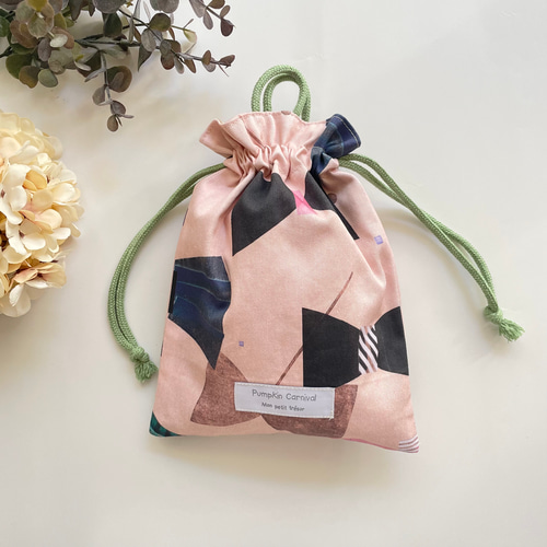 給食セット☆大人ブルーグレーチェック☆ランチョンマット☆ループ付き