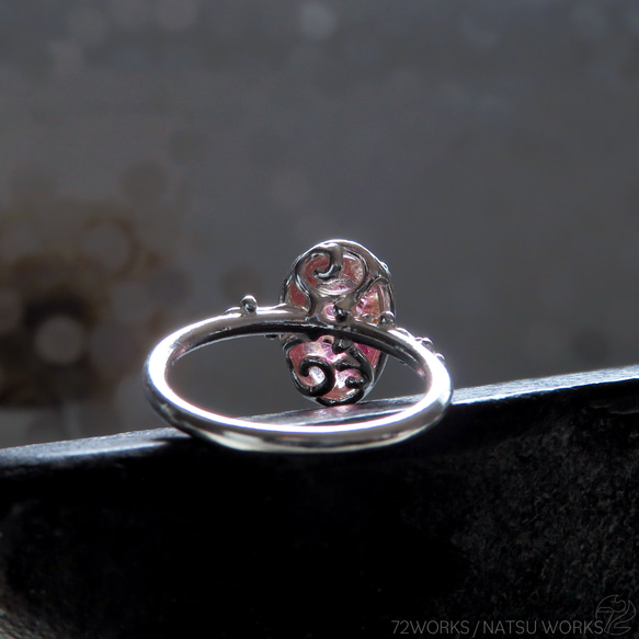 ピンク トルマリン リング / Pink Tourmaline Ring 1 6枚目の画像