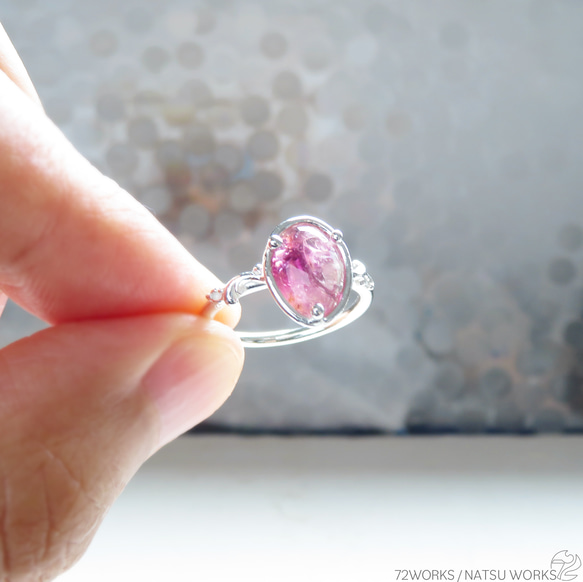 ピンク トルマリン リング / Pink Tourmaline Ring 2 7枚目の画像