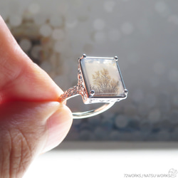 デンドリティック アゲート リング / Dendritic Agate Ring Ll1 8枚目の画像