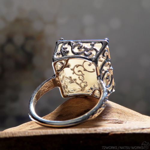 週末セール デンドリティックアゲート シルバーリング サイズ13号 デンドリティックアゲート シルバーリング サイズ13号