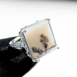 デンドリティック アゲート リング / Dendritic Agate Ring Ll3 1枚目の画像