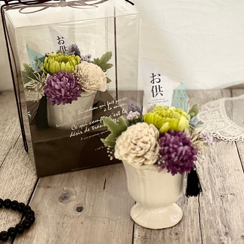 仏花 プリザーブドフラワー 仏壇用 送料無料 アレンジメント 人気