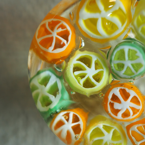 【新作】ビタミンカラー柑橘類のムリーニ・ペンダント 5枚目の画像