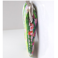 (USAコットン)(ボタニカル)水彩画の花のがま口(メガネ・ペンケース) 7枚目の画像