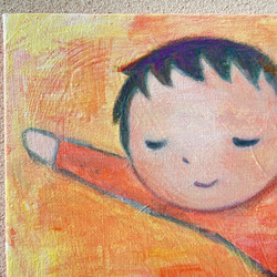 【空も飛べるはず】＃原画＃イラスト＃ヒーリングアート＃キャンバス＃癒し＃絵画＃子ども＃幸せ＃あたたかい 2枚目の画像