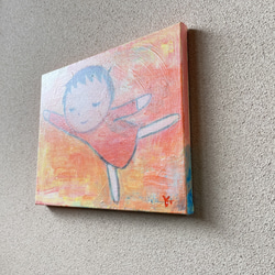 【空も飛べるはず】＃原画＃イラスト＃ヒーリングアート＃キャンバス＃癒し＃絵画＃子ども＃幸せ＃あたたかい 5枚目の画像