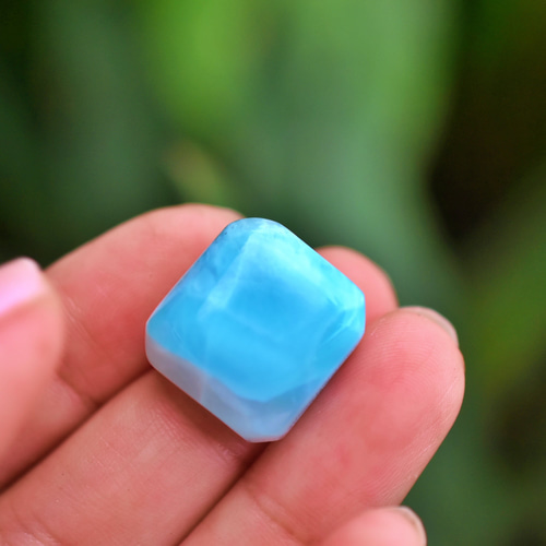 天然石☆透明ぷるぷる☆スクエア☆ラリマー☆s895*国内発送