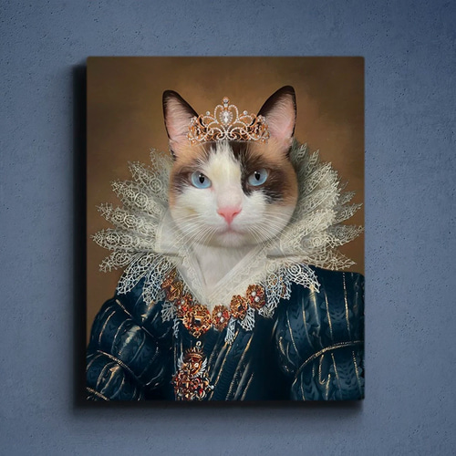 猫の似顔絵額入り猫オーダー似顔絵ネコペット肖像画お祝いギフト