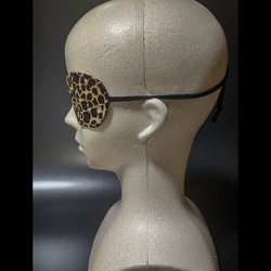 ファッション布眼帯         タイプ : ヒョウ柄茶 3枚目の画像