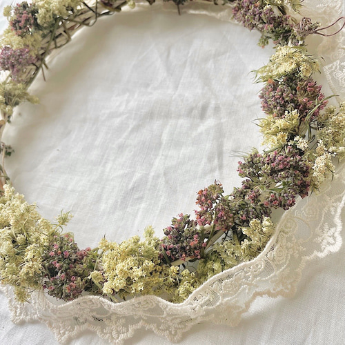 春ギフト【ラッピング無料】【22㎝】リース・ドライフラワー