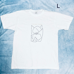 パウル・クレー　泣いている天使　綿5.6オンスTシャツ白　SM Lサイズ有り 3枚目の画像