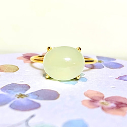 agate ⭐︎ グリーンオーバルカットリング ゴールド agate ⭐︎ グリーンオーバルカットリング ゴールド